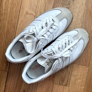 white adidas samba sneakers